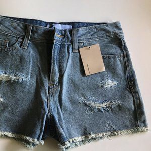 Distressed Levi's Denim Shorts